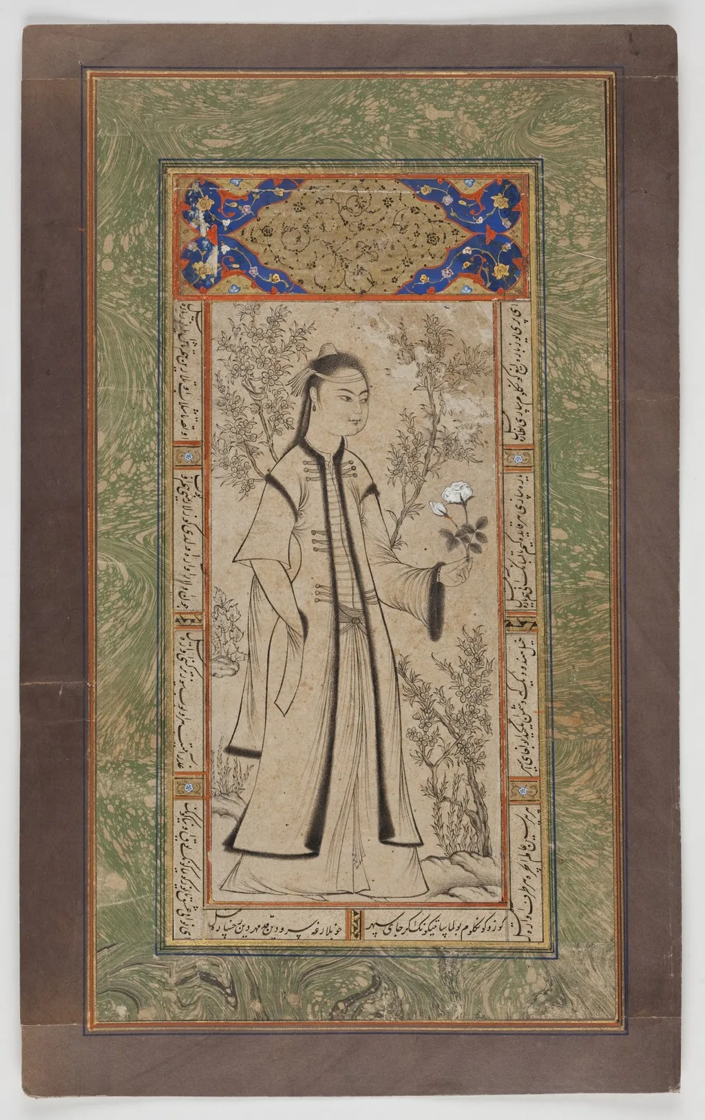 Lady with a Rose, by Veli Can, unspecified, 1575