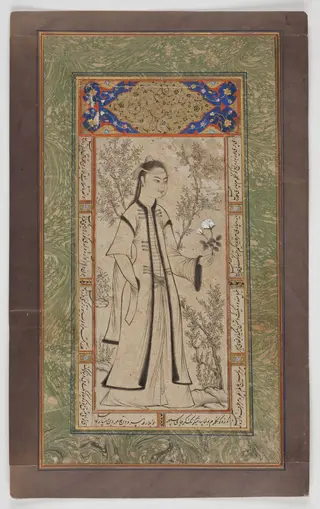 Lady with a Rose, by Veli Can, unspecified, 1575