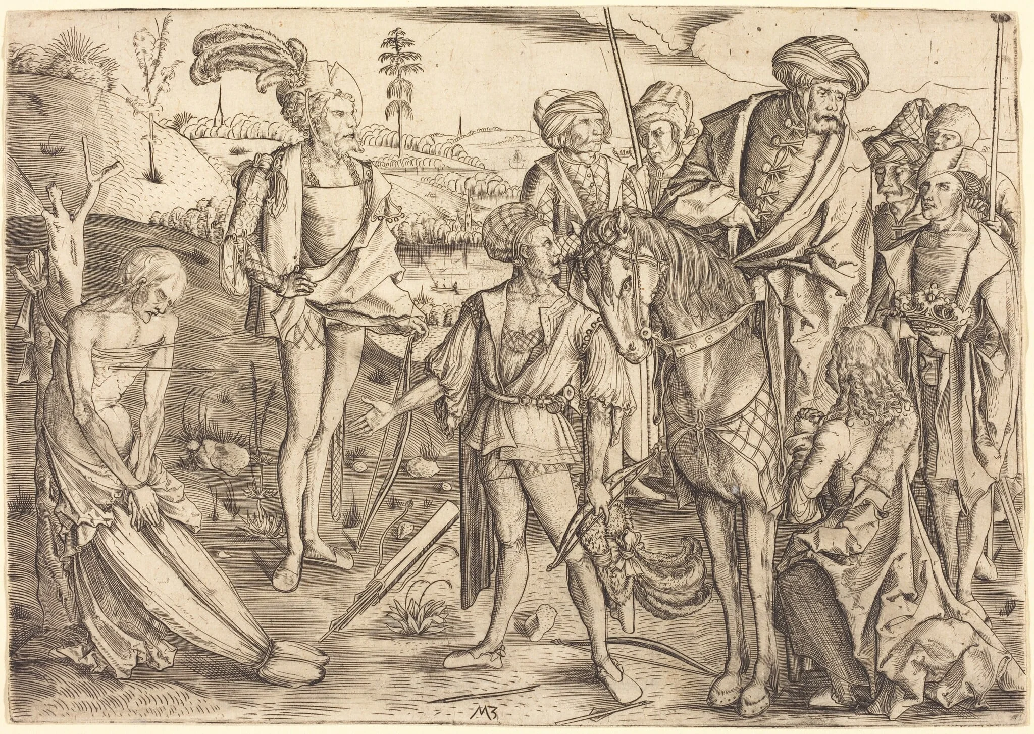 The Testing of the King's Sons, detail