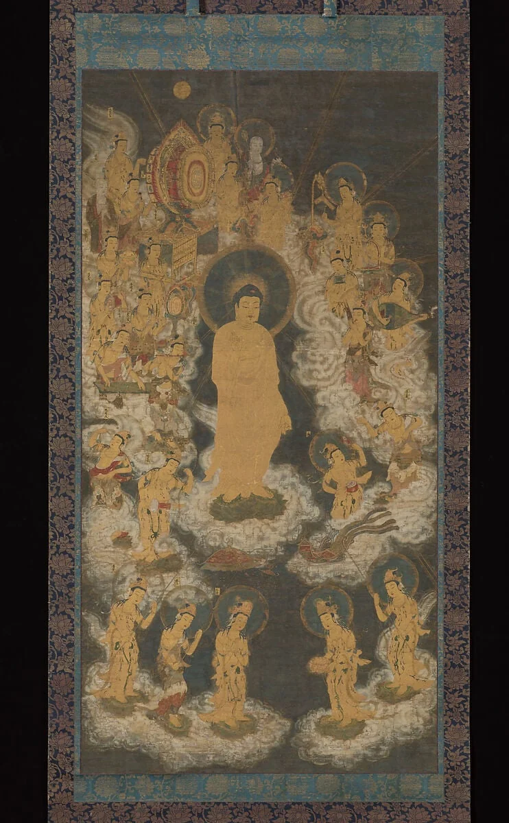 阿弥陀聖衆来迎図 |Welcoming Descent of Amida and Bodhisattvas, detail