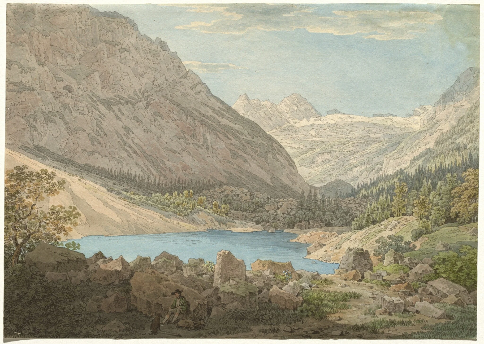 "The Blue Pool" in the Rein Valley near Garmisch, detail