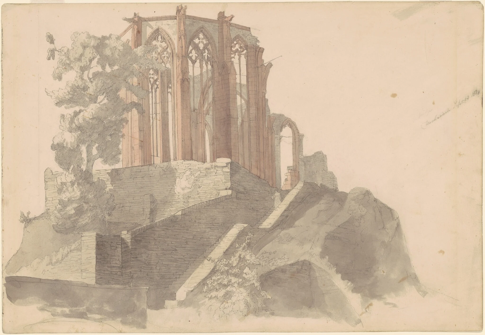Cathedral Ruins, Bacharach, detail