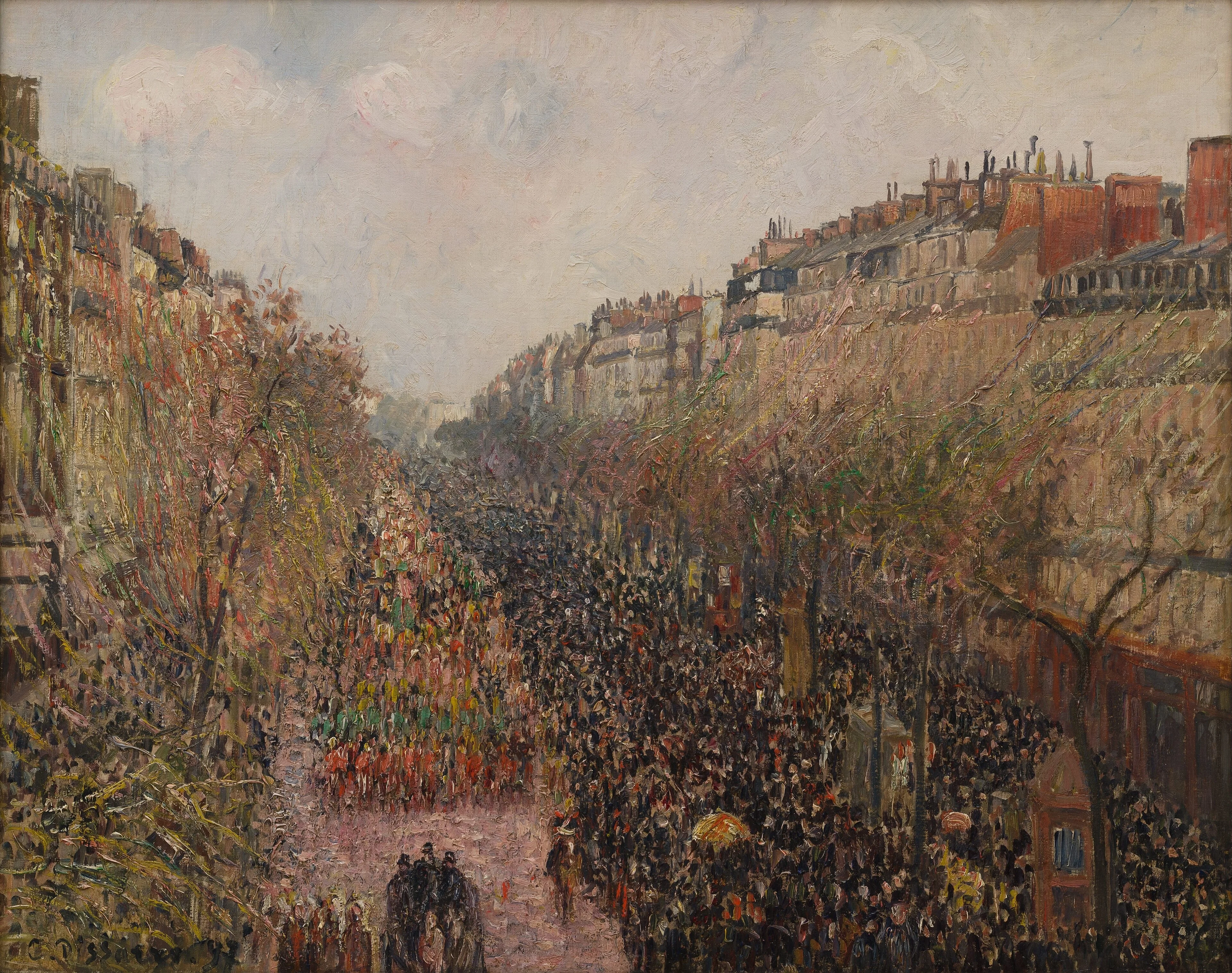Boulevard Montmartre, Mardi Gras, detail