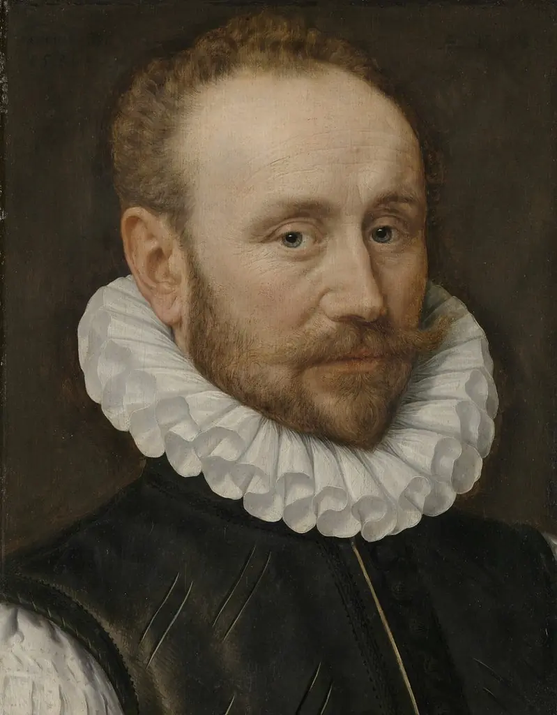 Portrait of a Man, by Adriaen Thomasz. Key, oil