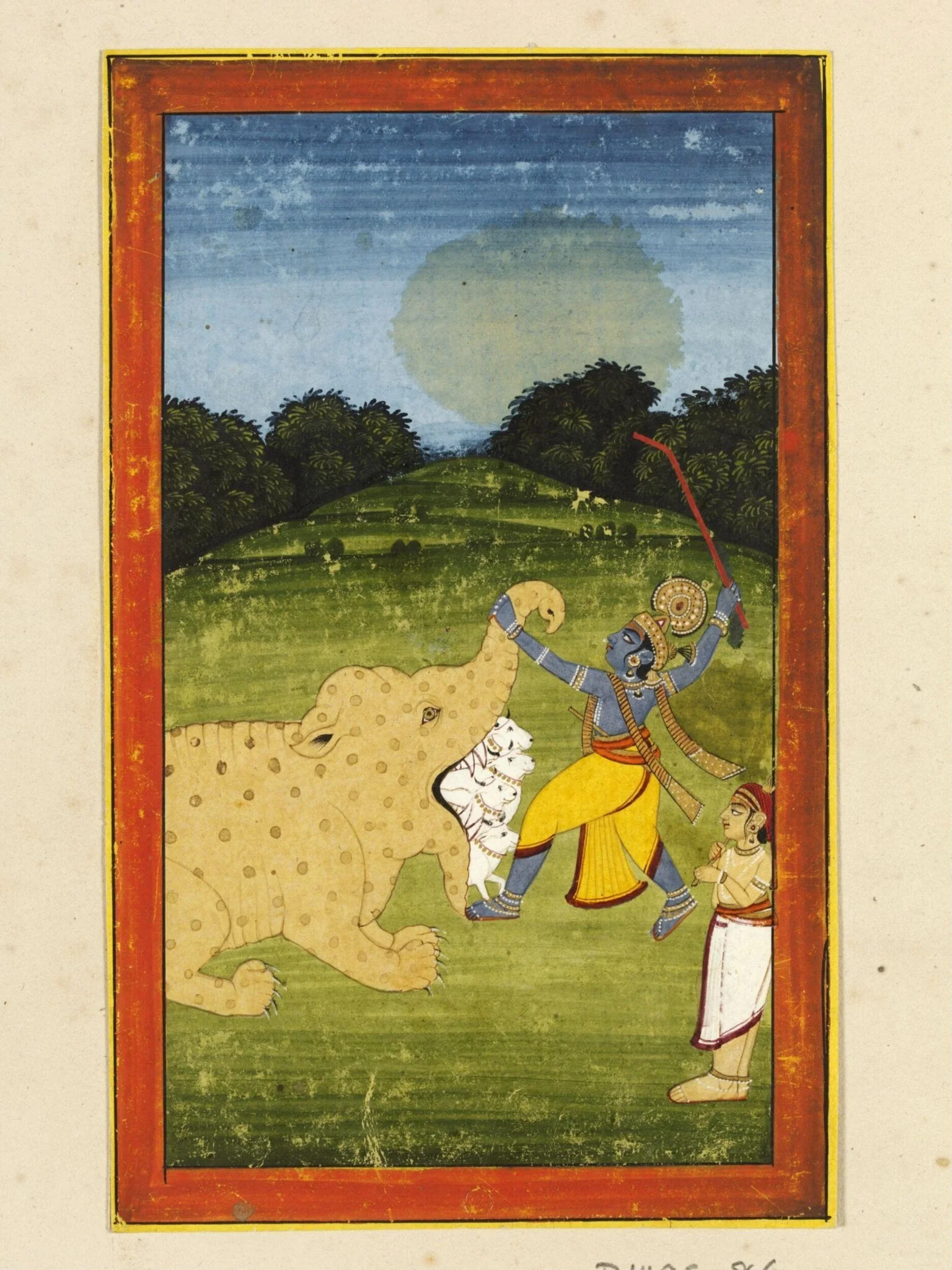 Krishna and Aghasura, detail