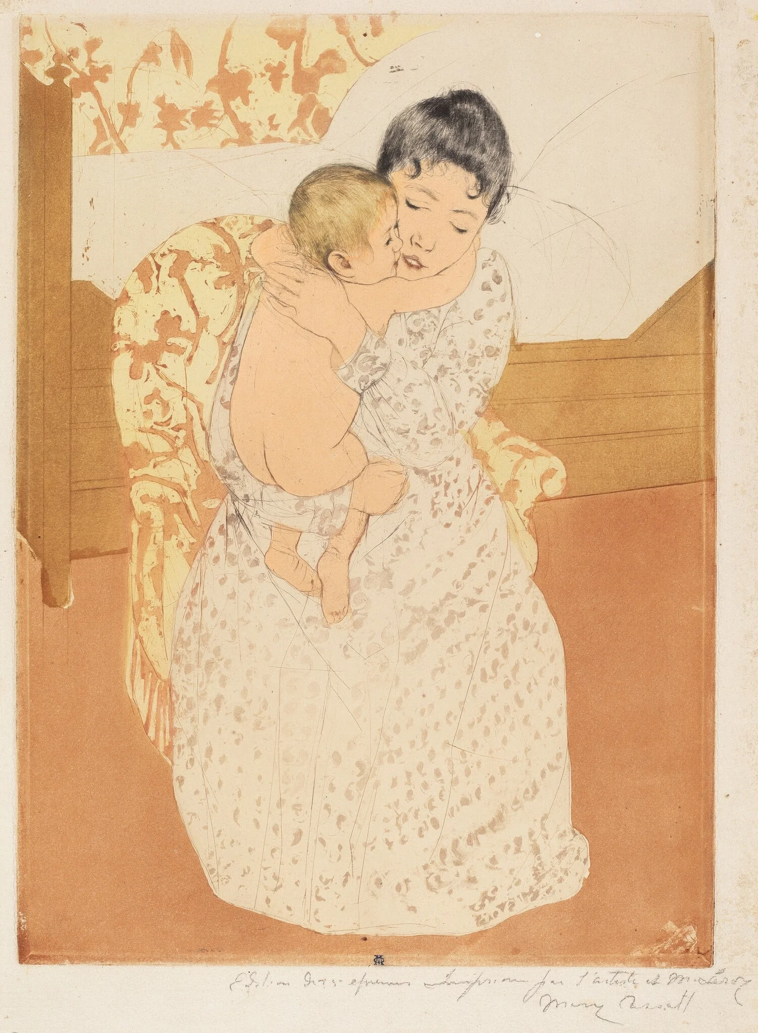 Maternal Caress, detail