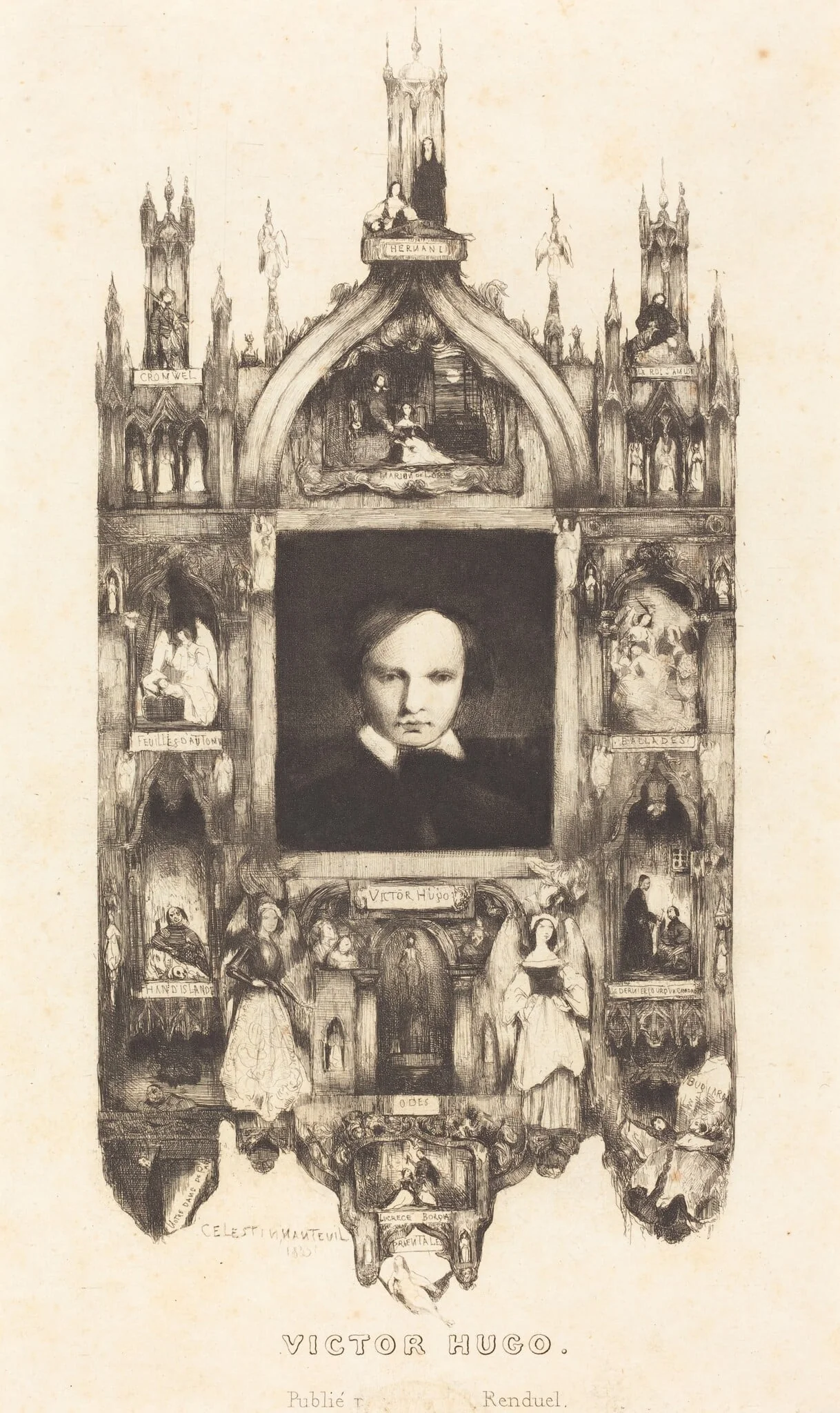 Victor Hugo, detail
