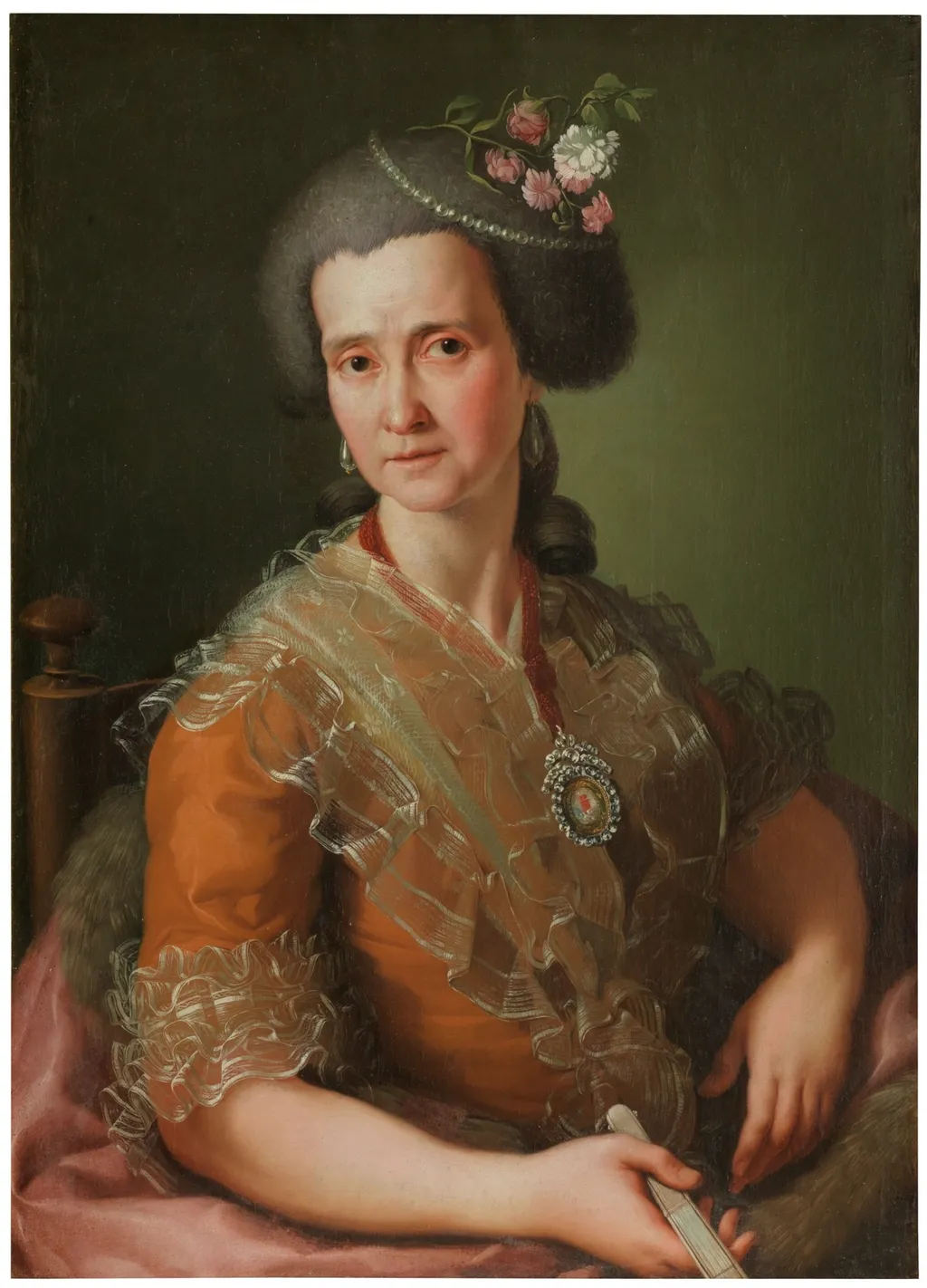 Manuela Tolosa y Aviñón, by Antonio González Velázquez, oil, 1789