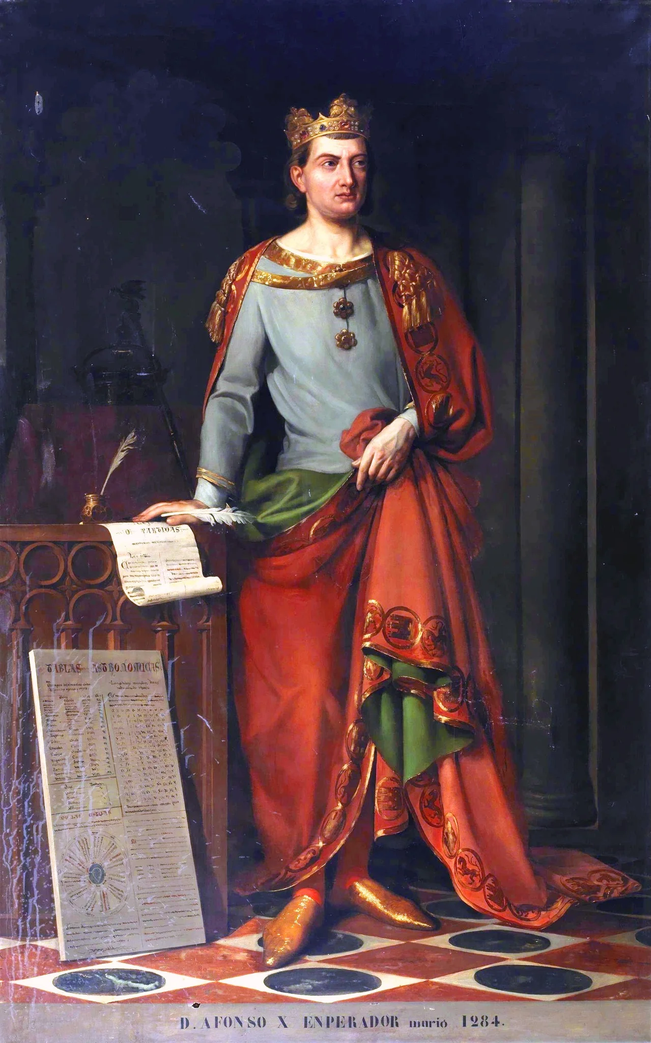 Alfonso X el Sabio, detail