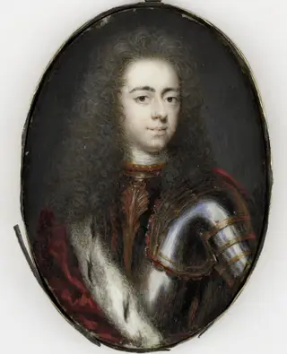 Portrait of John William Friso, Prince of Orange, by Jacob Christoph Le Blon, ivory, 1710