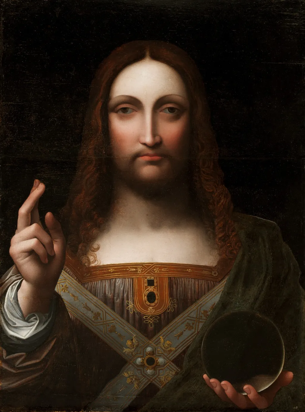 Salvator Mundi, by Giampietrino, unspecified, 1550
