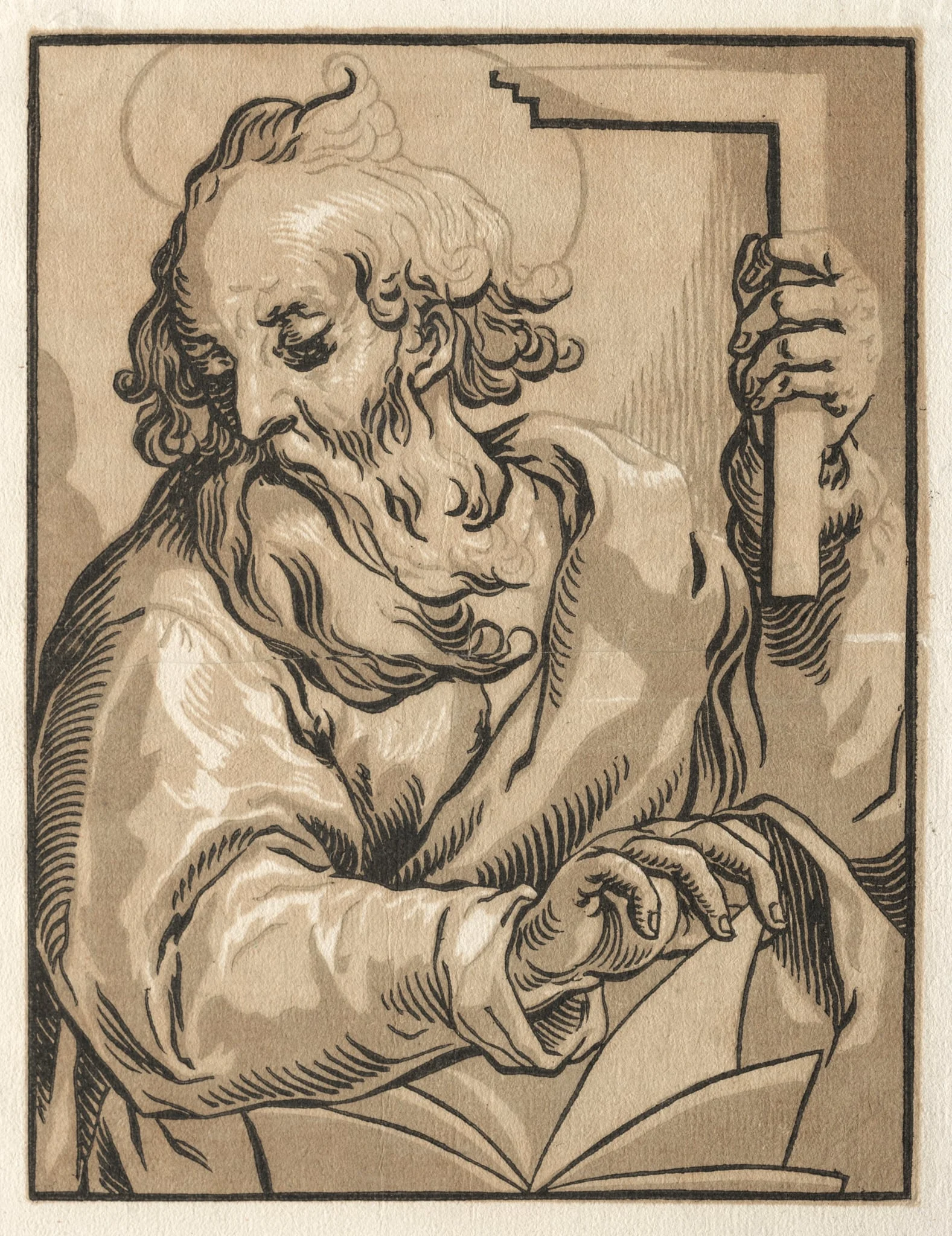 Christ and the Apostles: St. Thomas (with the Square), detail