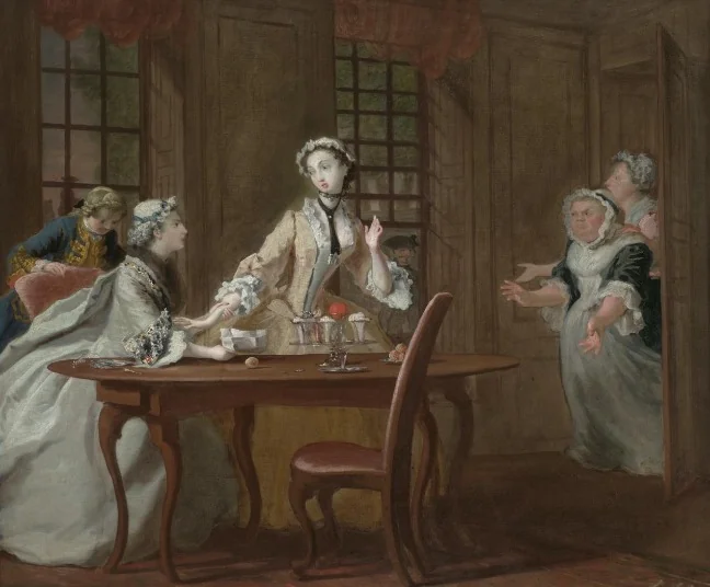 Pamela and Lady Davers, detail