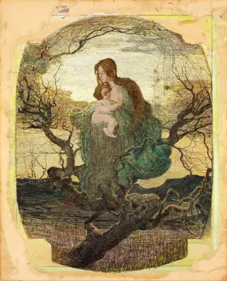 The Angel of Life, by Giovanni Segantini, unspecified, 1898