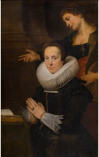 Barbara Kegeleers with Saint Barbara, detail