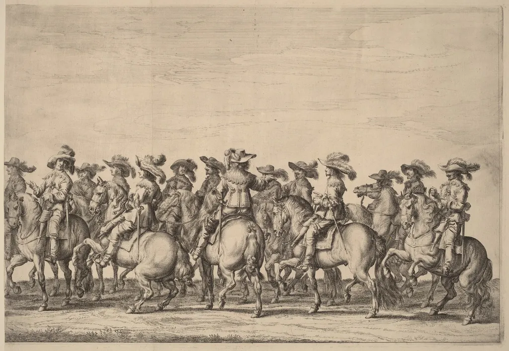 Entry of Marie de Medici into Amsterdam [plate 3 of 6], by Pieter Nolpe, ink, 1638