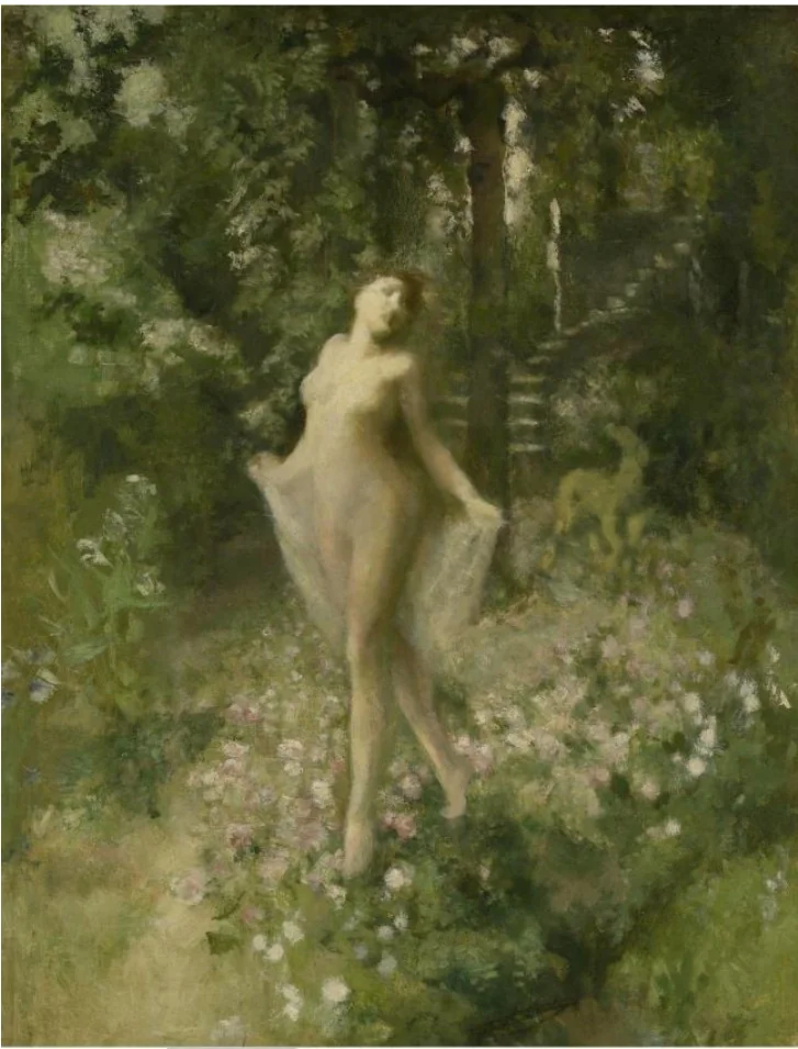 Bath of roses, detail