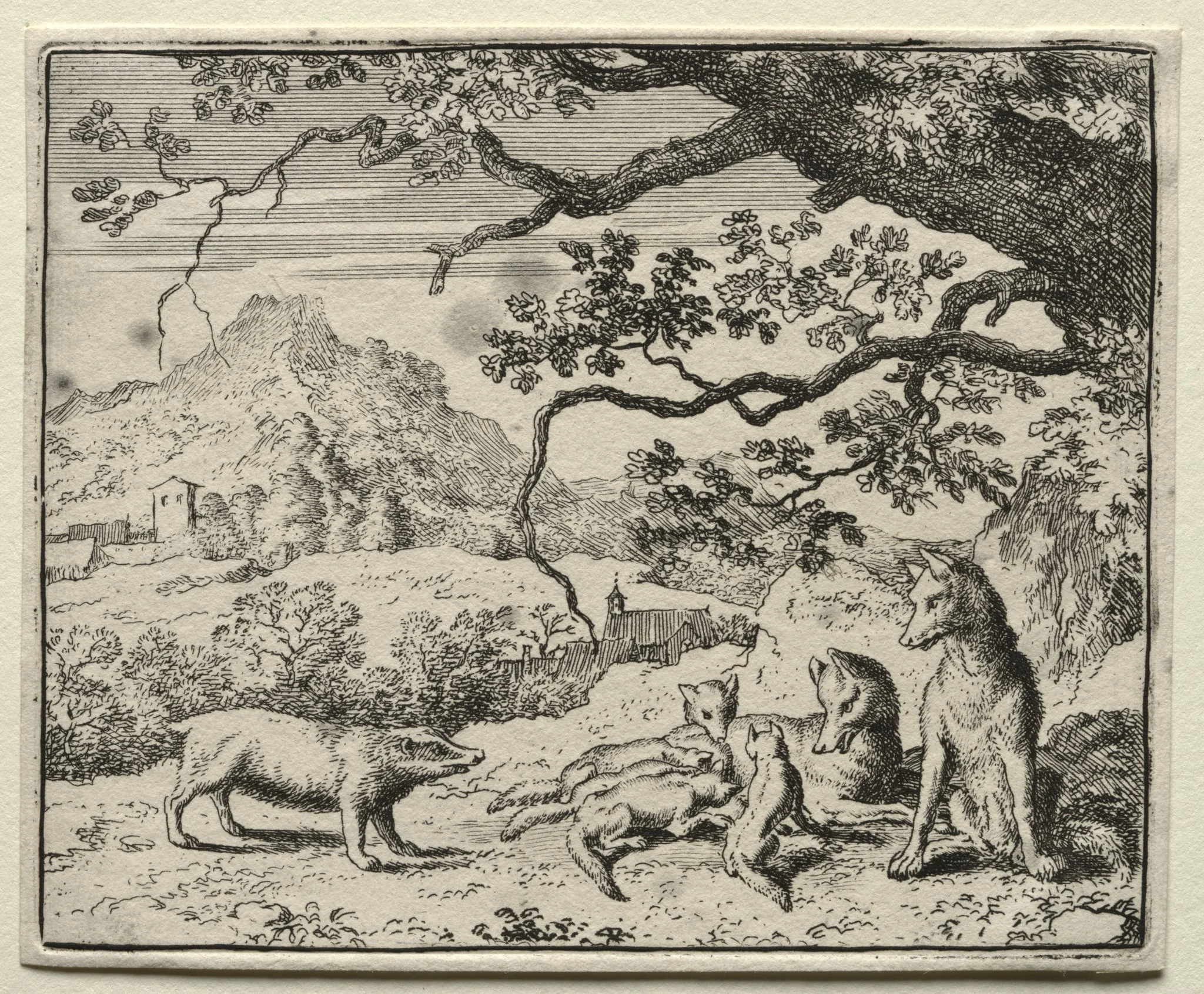 Reynard the Fox: The Badger Calls Reynard to Court, detail