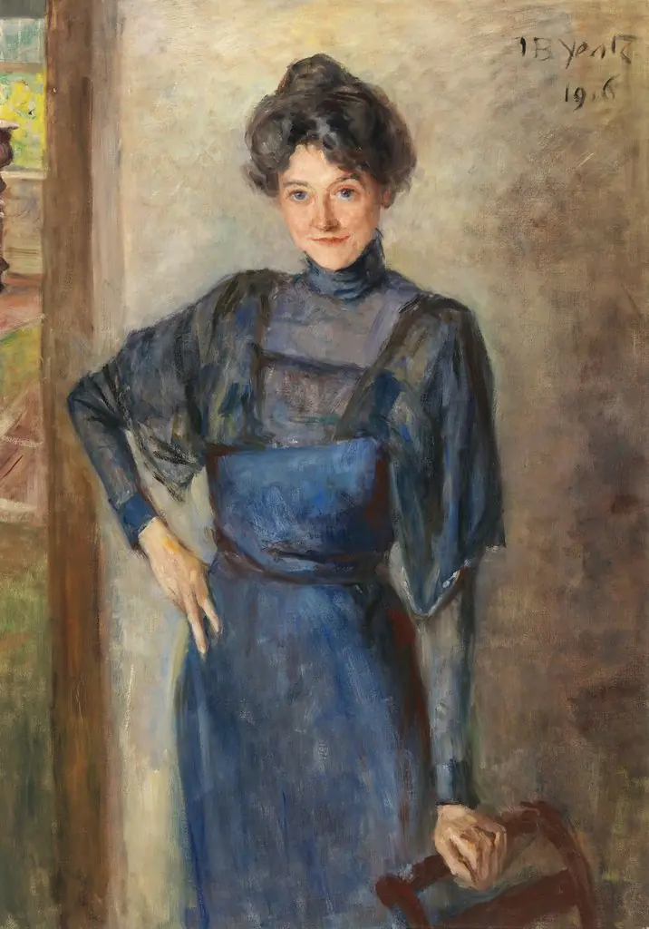 Portrait of Mrs Caughey, by John Butler Yeats, oil, 1916