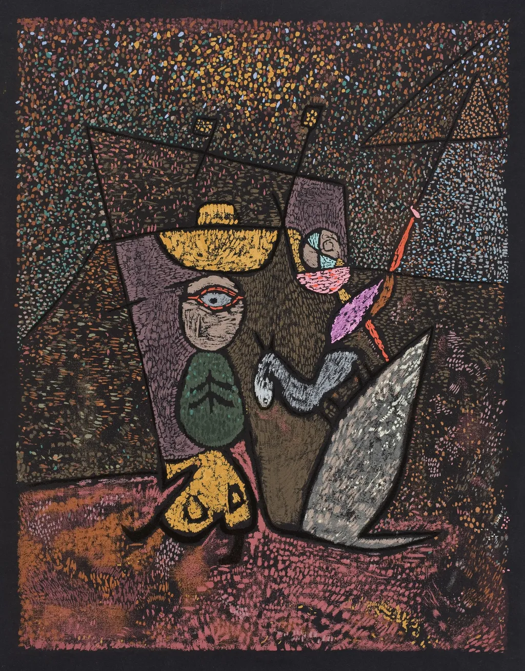The Travelling Circus, by Paul Klee, ink, 1940