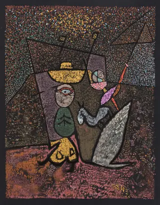 The Travelling Circus, by Paul Klee, ink, 1940