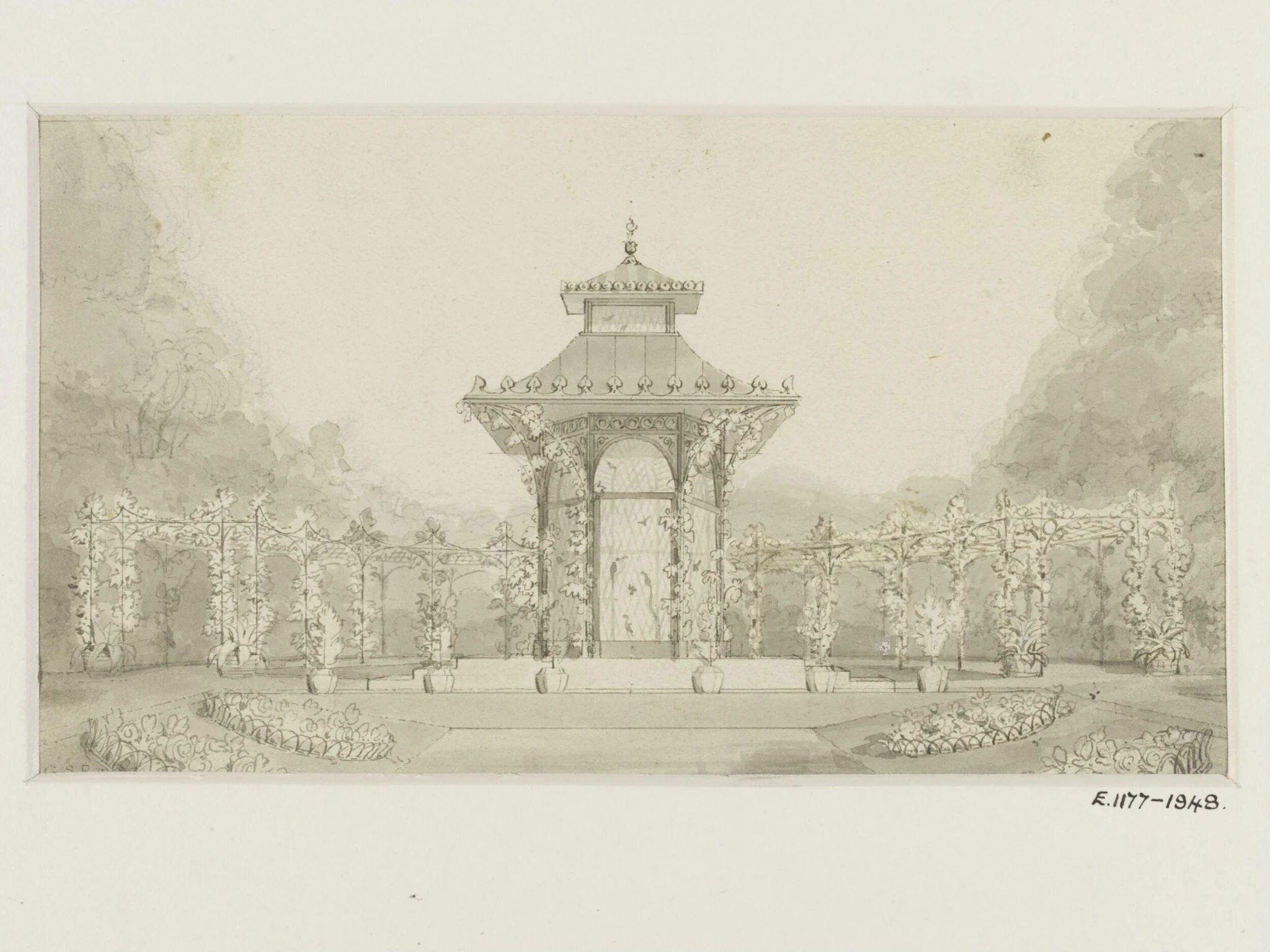 Repton for Ackermann's Repository, detail