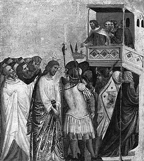 Christ in front of Pilate, detail