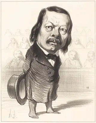 Ferdinand Flocon, by Honoré Daumier, ink, 1849