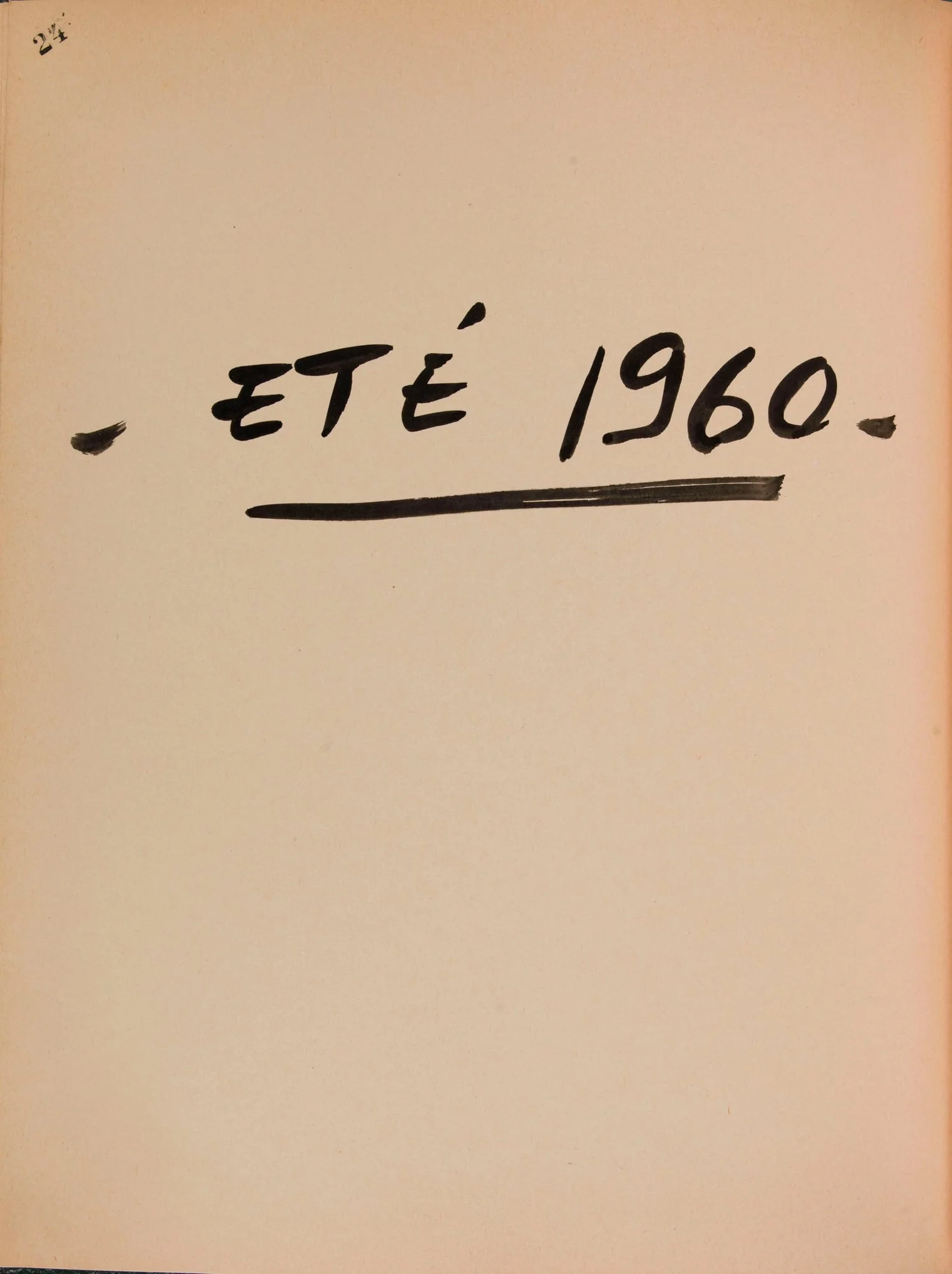 Eté 1960, detail