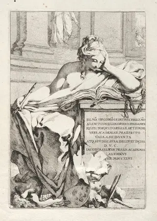 Suite of Vases:  Title Page, by Jacques François Saly, 1746