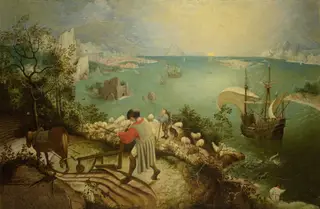 Landscape with the Fall of Icarus, by Pieter Brueghel I, oil