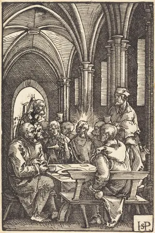 The Last Supper, by Sebald Beham, ink, 1522