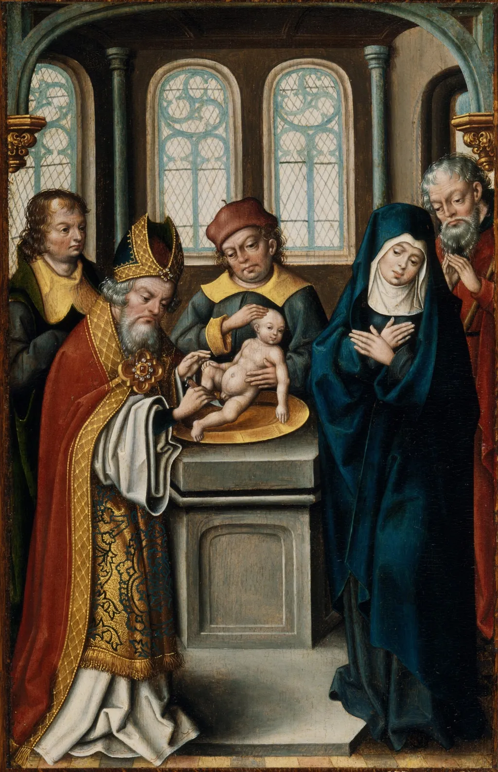 The Circumcision of Christ, by Jan Baegert, oil, 1498