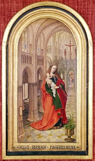 Virgin and Child in a Church, detail