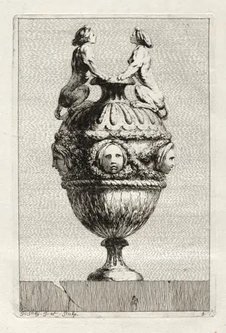 Suite of Vases:  Plate 5, by Jacques François Saly, 1746