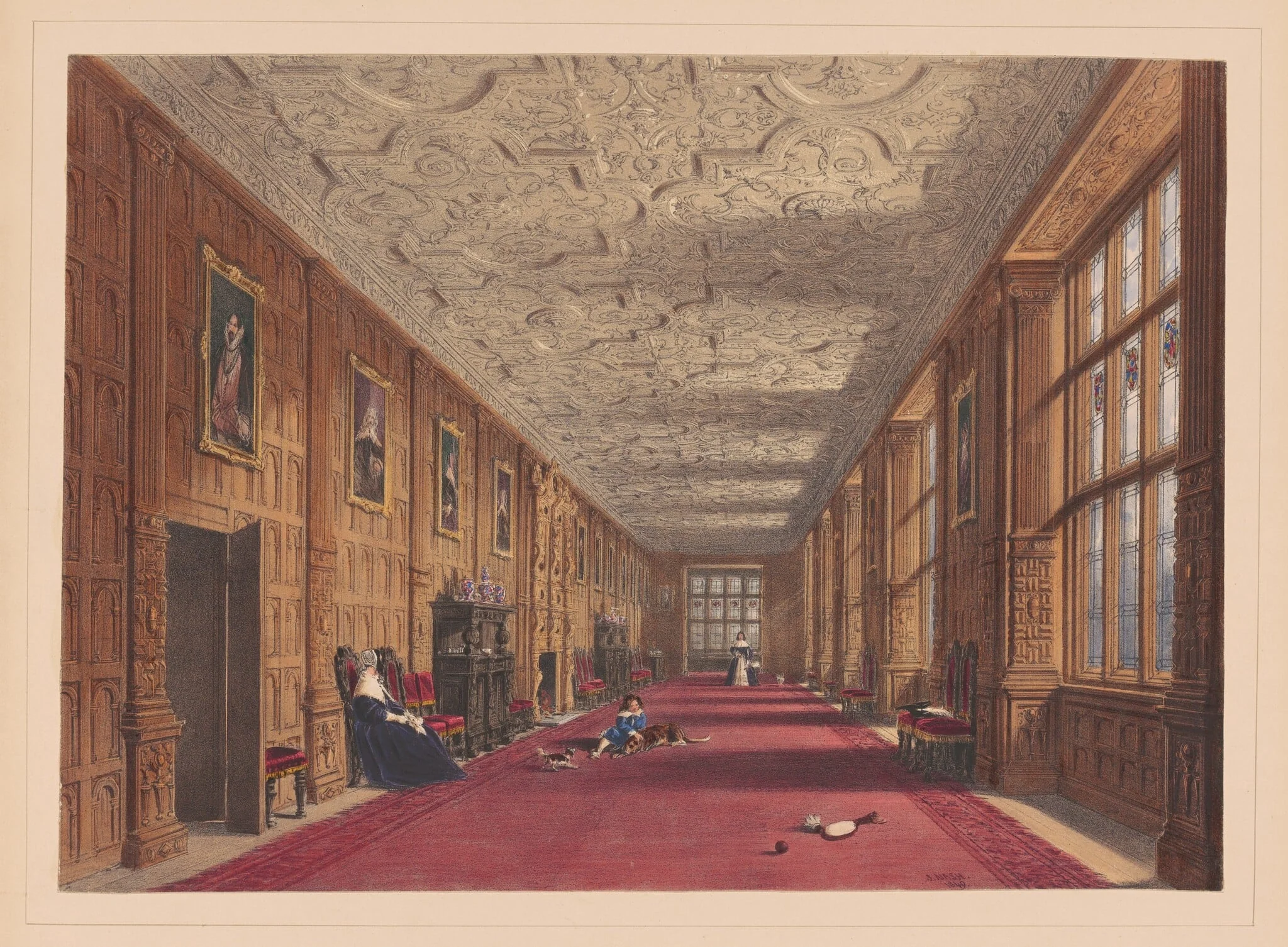 Gallery, Aston Hall, Warwickshire, detail