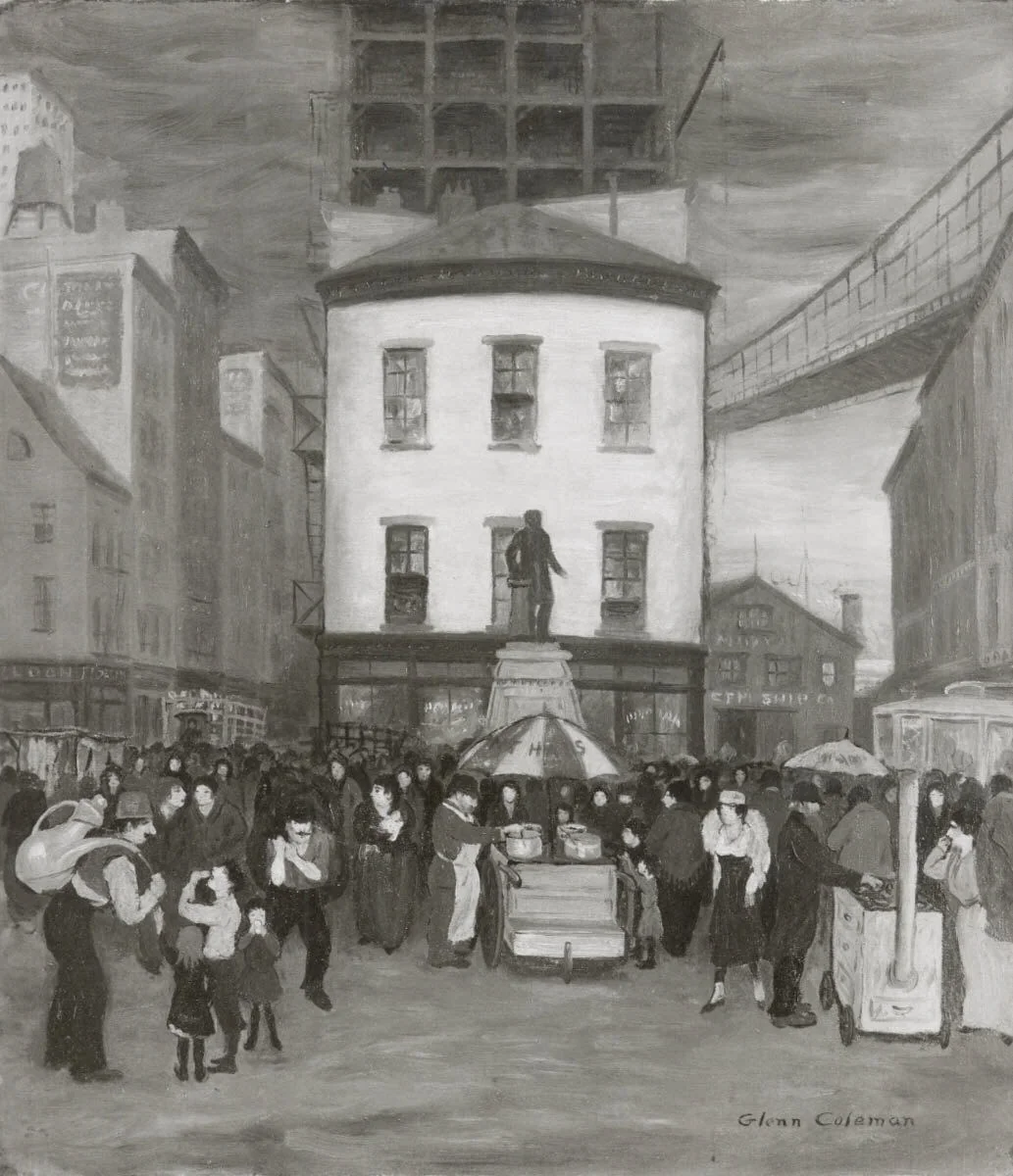 New York Street Scene, detail