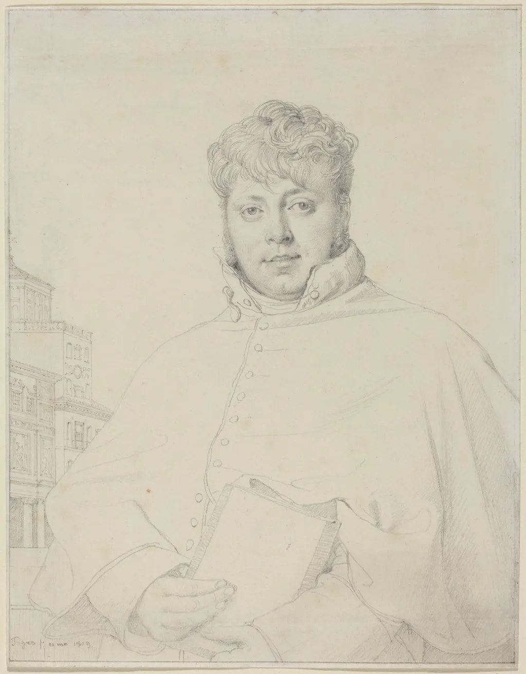Auguste-Jean-Marie Guénepin, by Jean Auguste Dominique Ingres, graphite, 1809