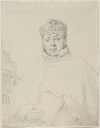 Auguste-Jean-Marie Guénepin, by Jean Auguste Dominique Ingres, graphite, 1809