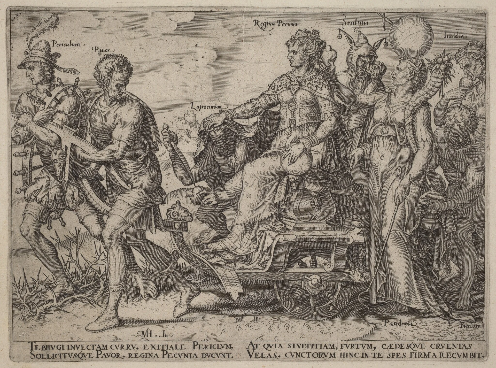 Dangers and Vices Accompanying Wealth, detail
