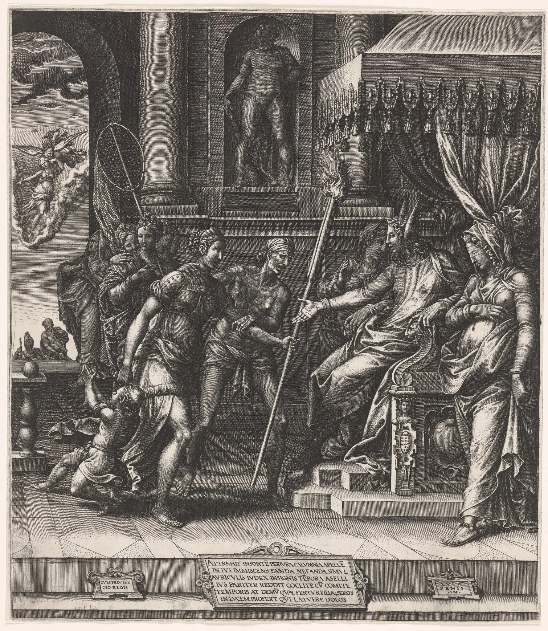 The Calumny of Apelles, detail