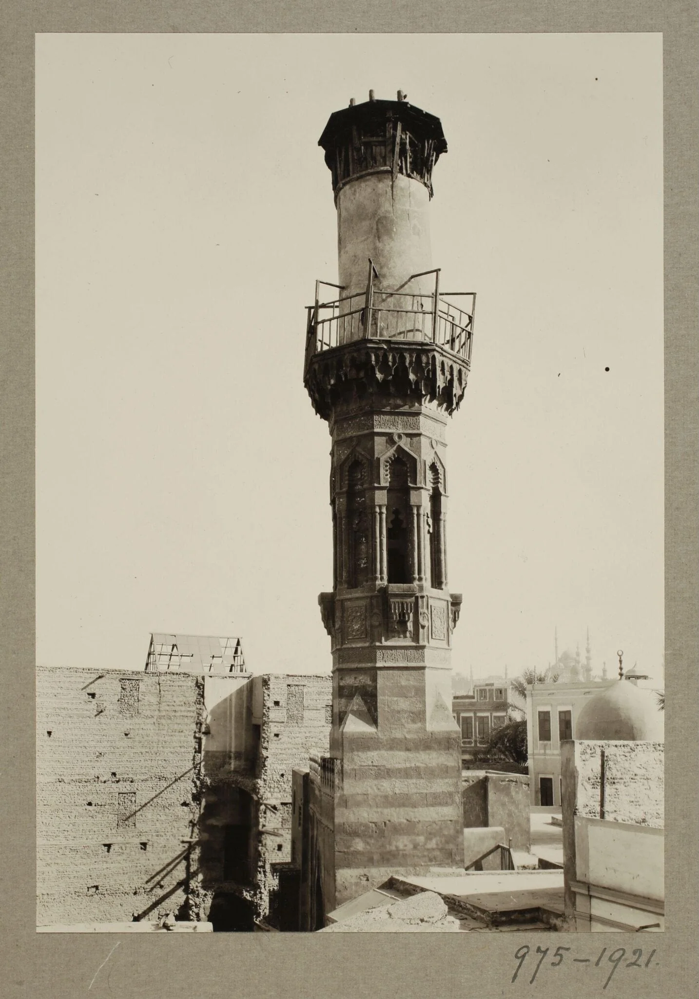 Minaret of the mosque of Qadi Yahya Zayn al-Din (Habbaniyya), Cairo, detail