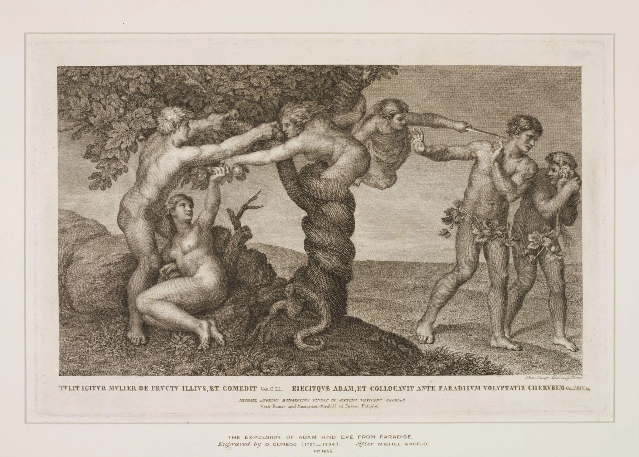 The Expulsion, detail