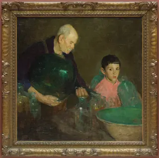 Refining Oil, by Charles Webster Hawthorne, oil, 1910