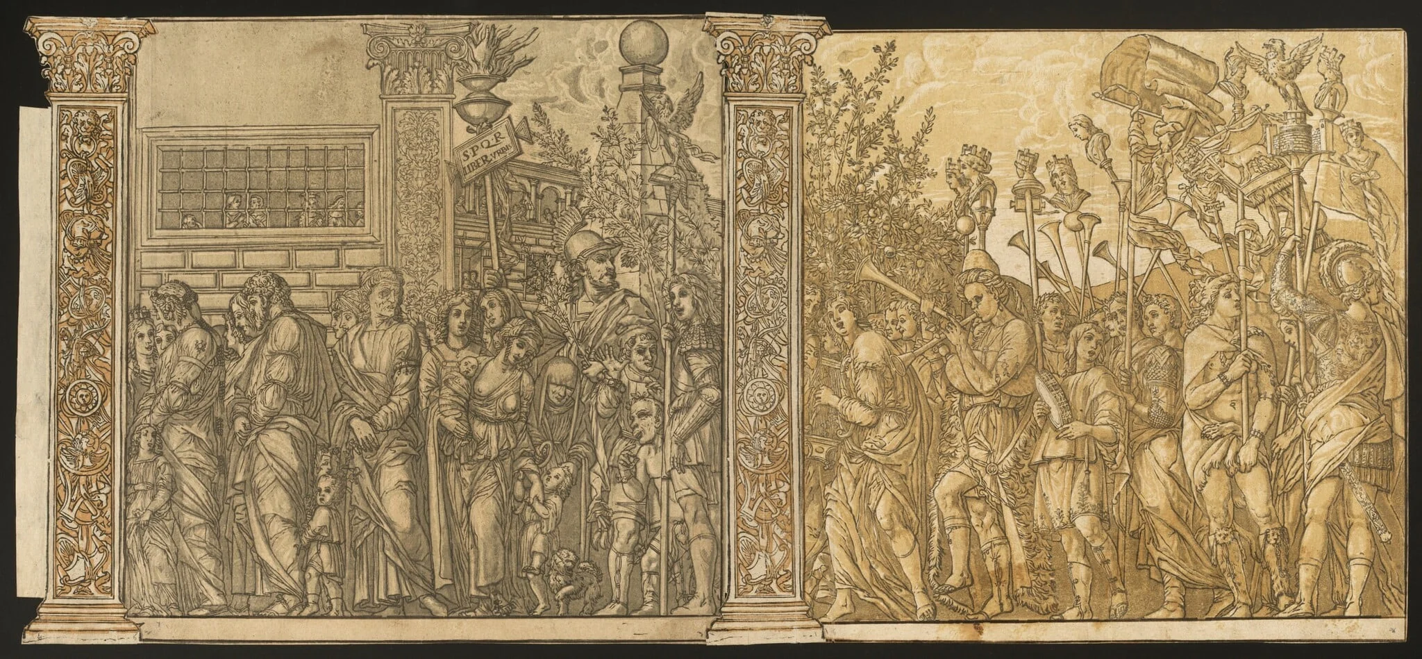 The Triumph of Julius Caesar [no.7 and 8 plus 2 columns], detail