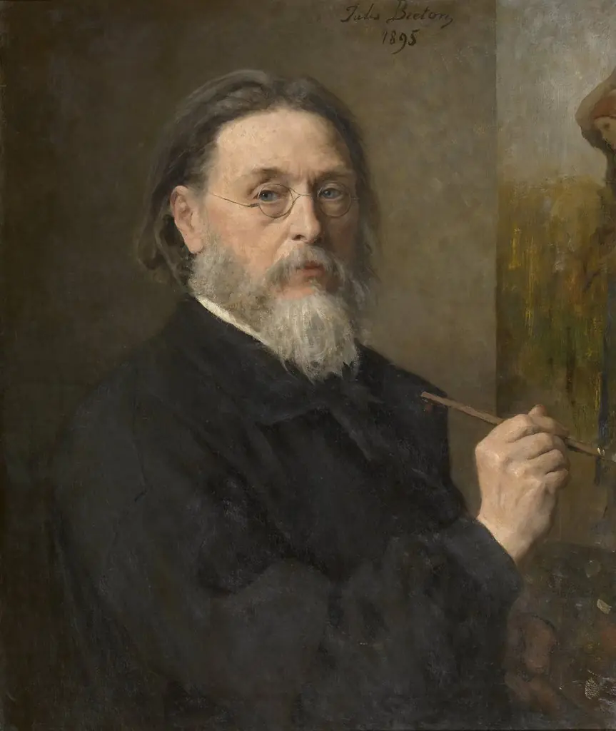 Self-portrait, by Jules Breton, oil, 1898