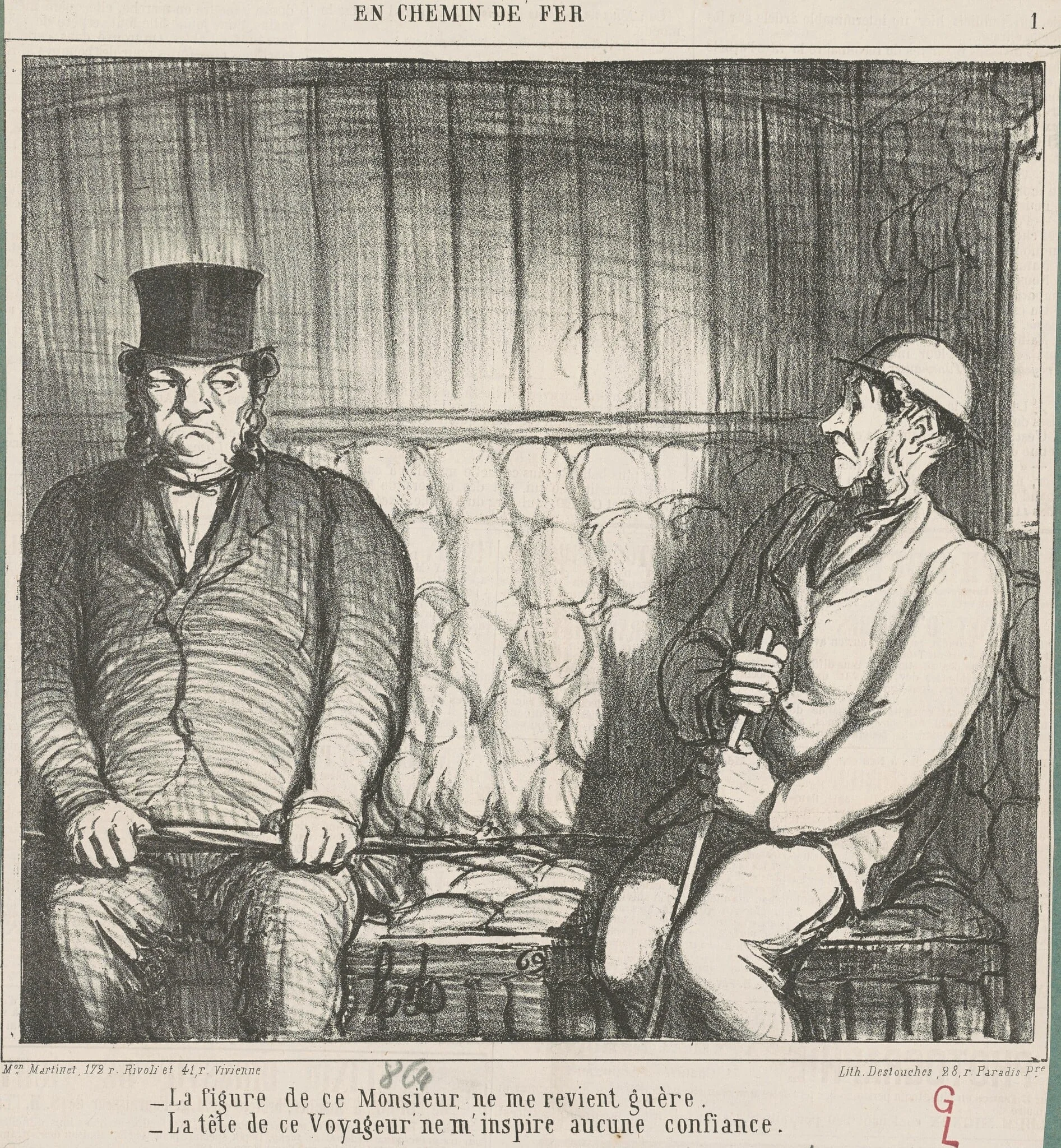 La figure de ce monsieur ne me revient guère ..., detail