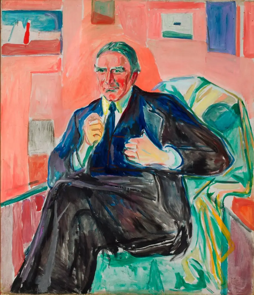 Henrik Bull, by Edvard Munch, oil, 1939