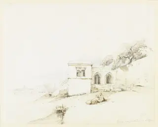 Ruines dune fontaine près dAlger, by William RI Wyld, watercolor, 1833