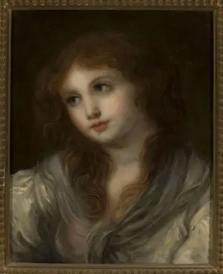 Bust of a girl, by Jean-Baptiste Greuze, oil, 1798